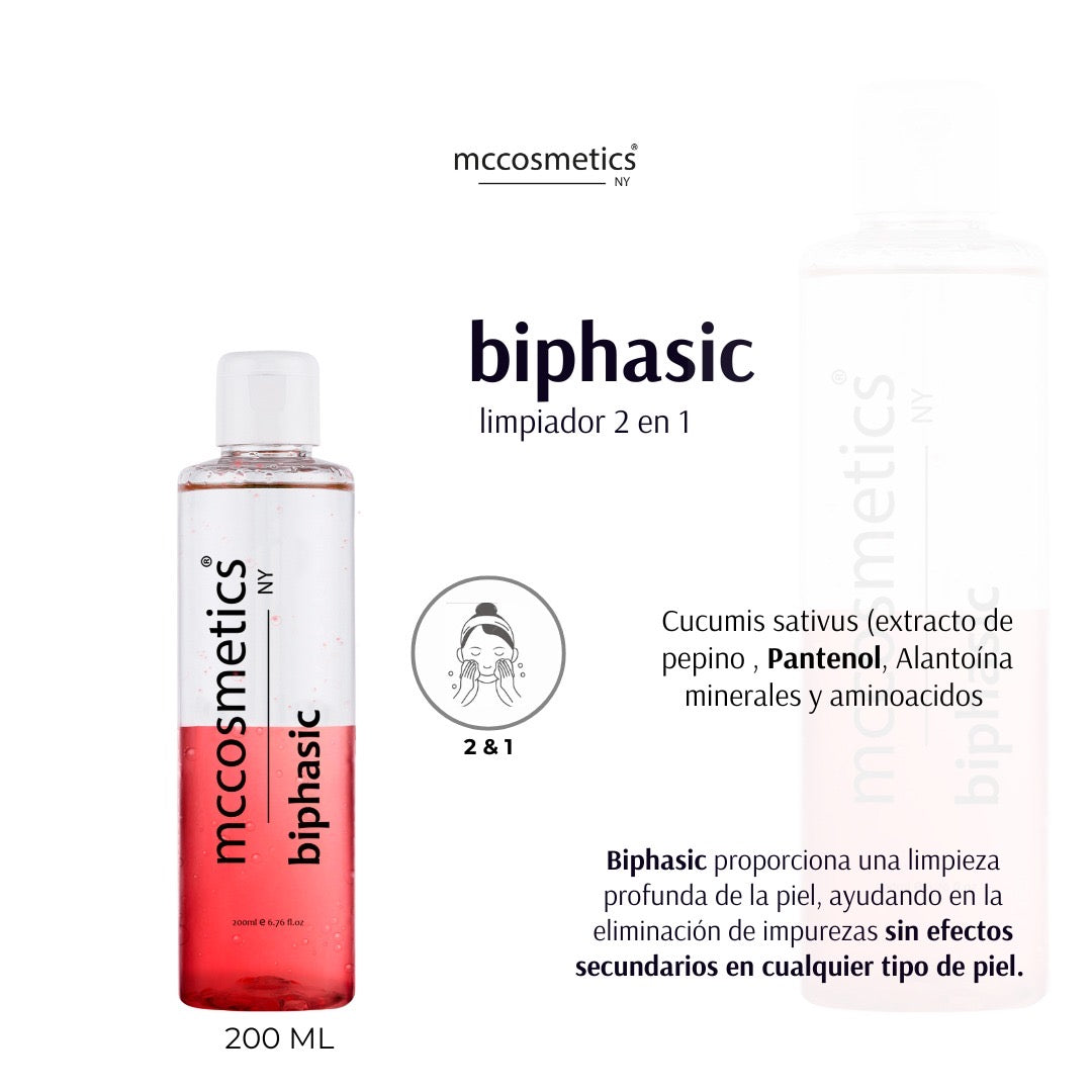 Biphasic 2 en 1 Cleanser 200ml – Desmaquillante dermatológico de doble acción